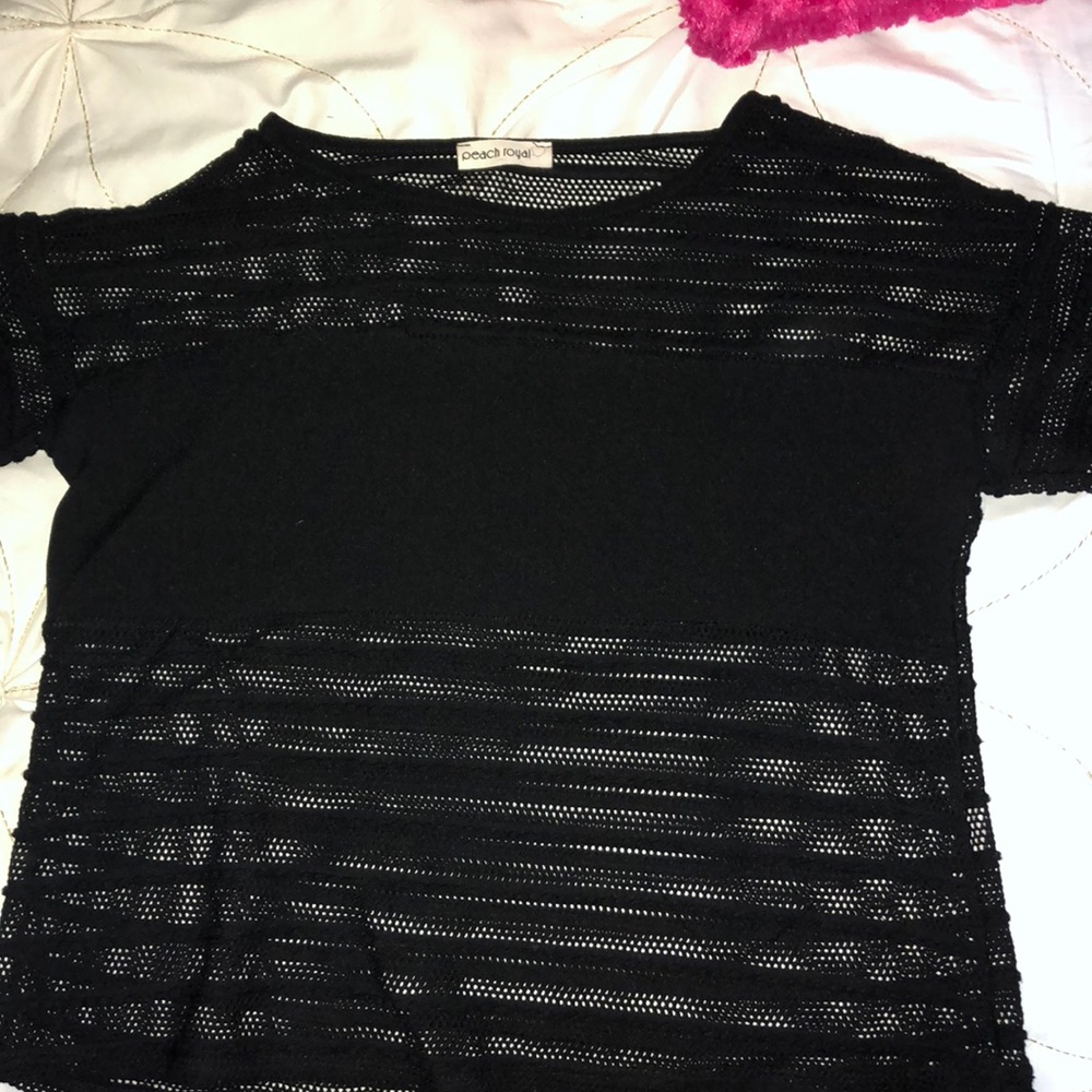 Black crop top